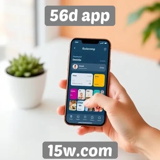 Exploração das funcionalidades do 56d app